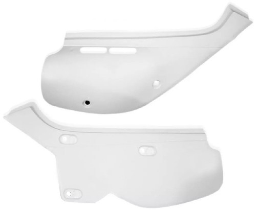 UFO White Plastic Rear Side Panels for '88-02 Honda XR600 (HO02639#041)
