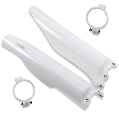 UFO Plastic White Fork Tube Protectors (KA03760#280)