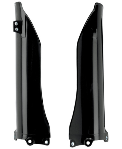 UFO Black Plastic Front Fork Tube Protectors (KA03778#001)