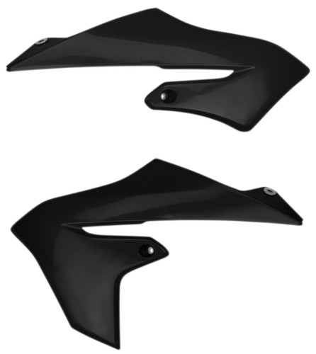 UFO Black Plastic Radiator Shrouds/Covers (YA04867#001)