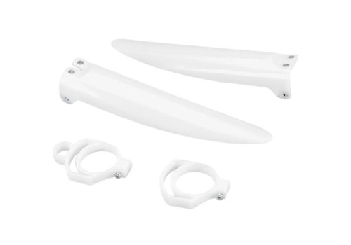 UFO White Plastic Front Fork Tube Protectors (KA03704#280)