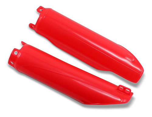 UFO Red Plastic Front Fork Tube Protectors (HO04640#070)