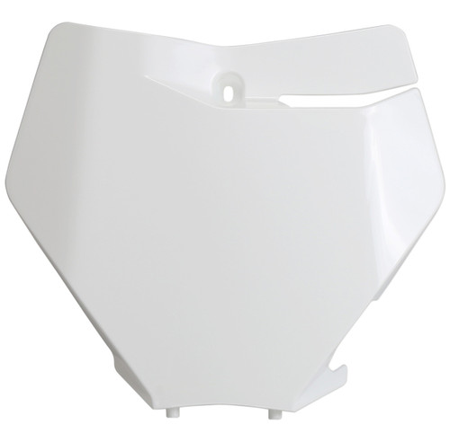 UFO White Plastic Front Number Plate (KT04094#047)
