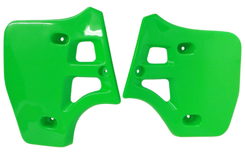 UFO KX Green Plastic Radiator Shrouds/Covers (KA02712#026)