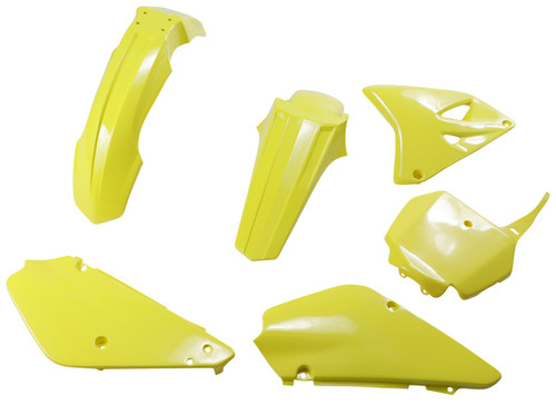 UFO Restyle Yellow Complete Body Plastics Kit for '00-23 RM85 (SUKIT405K@102)