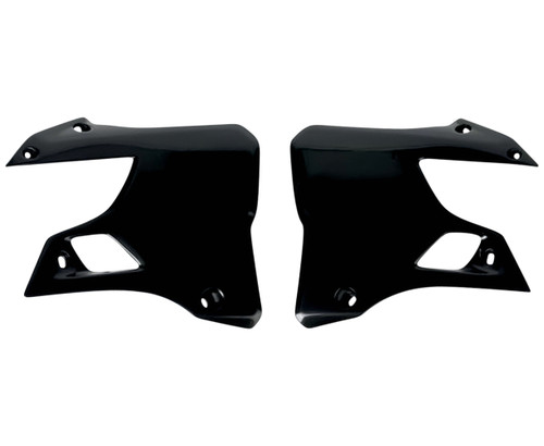 UFO Black Plastic Radiator Shrouds/Covers for 96-01 YZ125/YZ250 (YA02898-001)
