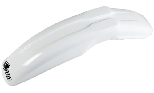 UFO Universal Supermoto White Plastic Front Fender (PA01027#041)
