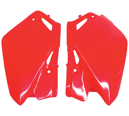 UFO Red Rear Plastic Side Panels for '03-21 Honda CR85 (HO03631#070)