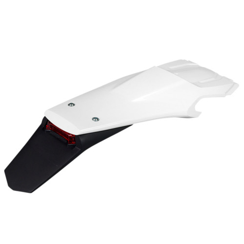 UFO White Plastic Rear Fender w/Light (HU03398#040)