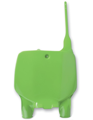 UFO Front Number Plate | Green Plastic | '96-02 KX125/KX250/KX500 (KA03701#026)