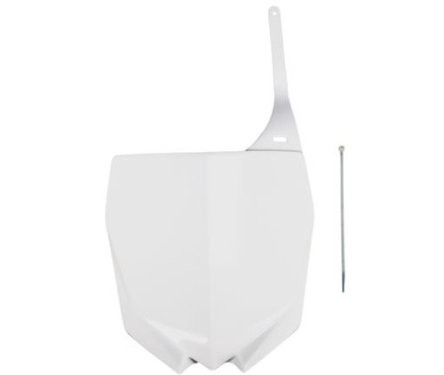 UFO Restyle White Front Number Plate (YA04832#046)