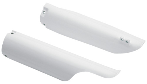 UFO White Plastic Front Fork Tube Protectors (YA03872#046)