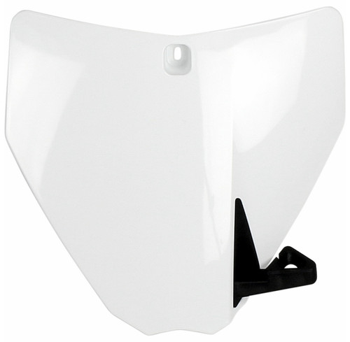 UFO White Plastic Front Number Plate (HU03355#041)