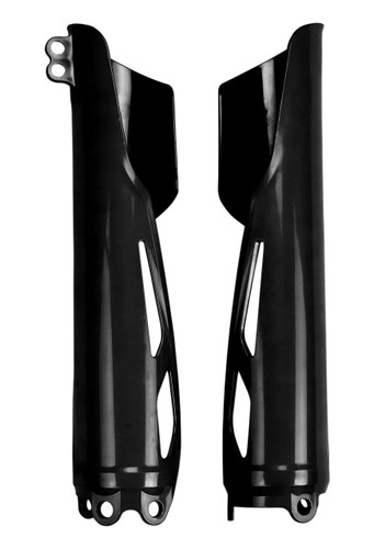 UFO Black Plastic Front Fork Tube Protectors (HO04695#001)
