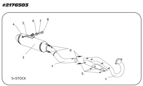 Yoshimura RS-2 Stainless/Aluminum Signature Series Exhaust System (2176503)