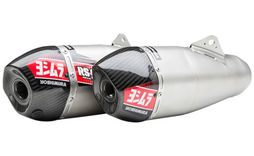Yoshimura RS-9T Dual Slip-On Exhaust Muffler | Stainless/Carbon Tip (225832R520)