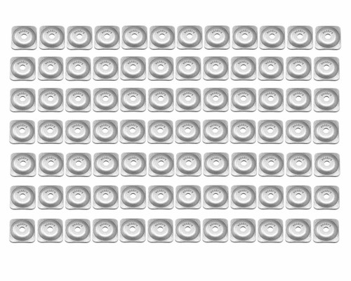 Woodys Natural Finish Square Grand Digger Support Plates 84 Pack (ASG-3775-84)