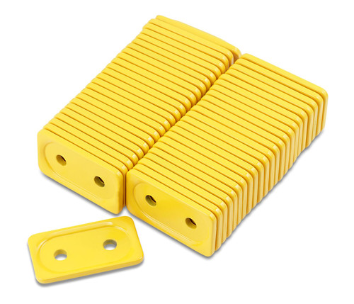 Woodys Double Grand Digger 5/16" Yellow Support Plates 48pk (ADG-3800-48)