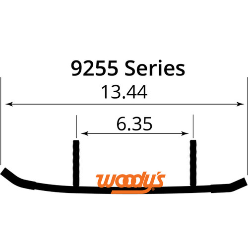 Woodys Ace 6" Carbide Wear Bar Runners (AS6-9255)