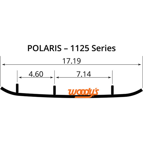 Woodys Executive Series 8" Carbide Wear Bar Runners (WPI-1125)