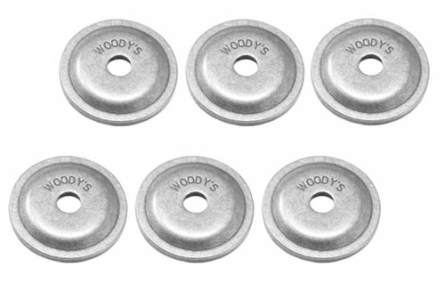 Woodys Round Digger 5/16" Natural Aluminum Support Plates 6 Pack (AWA-3775-F)