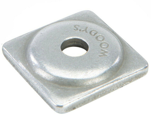 Woodys Natural Aluminum Square Digger Support Plates 96 Pack (ASW2-3775-B)