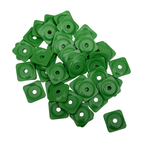 Woodys Square Grand Digger Green Aluminum Support Plates 48pk (ASG-3780-48)