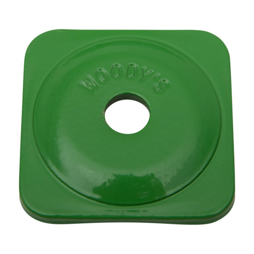 Woodys Square Grand Digger Green Aluminum Support Plates 48pk (ASG-3780-48)