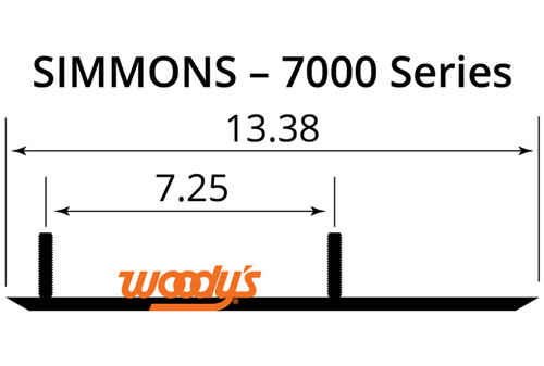 Woodys Trail Blazer IV 6" Carbide Runners for Simmons Flex Ski (TSM4-7000)
