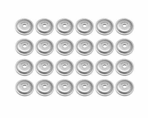 Woodys Round Digger 5/16" Natural Aluminum Support Plates 24 Pack (AWA-3775)