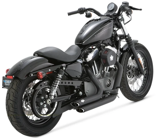 Vance & Hines Shortshots Black Staggered Exhaust System Harley Sportster (47219)