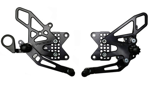 Vortex Black 2.0 Motorcycle Rearsets 2.0 for '99-14 BMW S1000RR (RS188K)