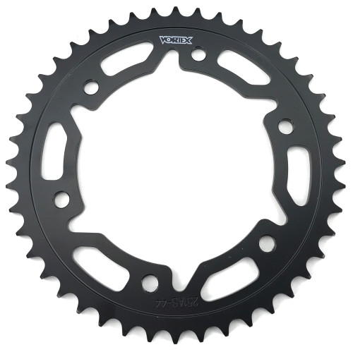 Vortex Steel Rear Sprocket Satin Black 44 Tooth (251AS-44)