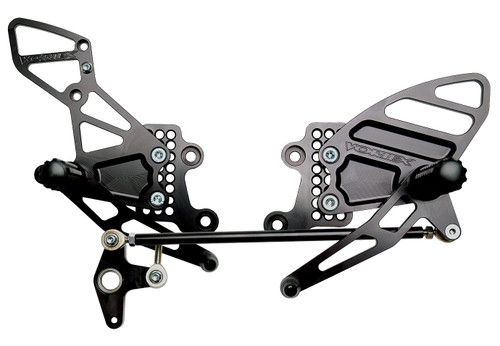 Vortex Original Black Rearsets for '04-07 CBR1000RR/'03-06 CBR600RR (RS205K)