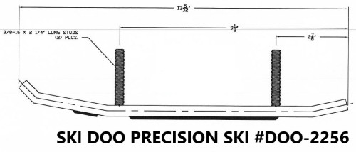 Stud Boy Shaper 6" Carbide Wear Bar Runners (DOO-S2256-60)