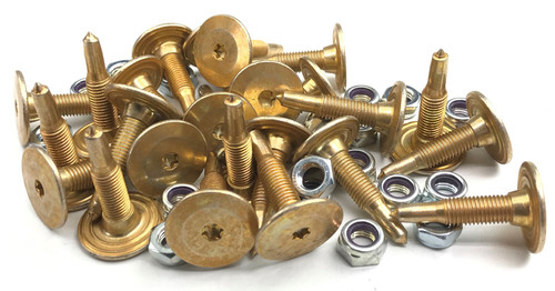 Stud Boy 1.080" Power Point Push-Through Studs w/Locknuts 24 Pack (2025-P1)