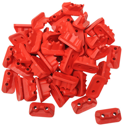 Stud Boy Pro+ SuperLite Double Backer Plates Red 48pk (2522-P2-RED)