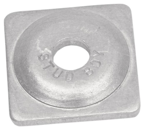 Stud Boy 5/16" Aluminum Square Backer Plates Silver - 24 Pack (2061-P1)