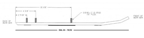 Stud Boy Super Stock 4" Carbide Wear Bars (DOO-R2146-40)