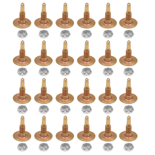 Stud Boy 1.500" Power Point Push-Through Studs w/Locknuts 24 Pack (2248-P1)