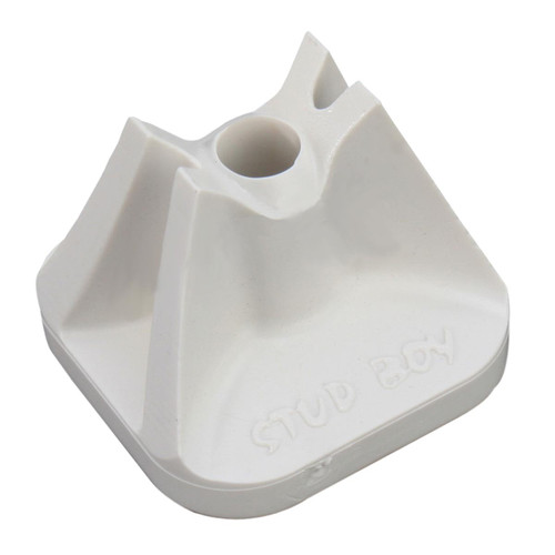 Stud Boy Pro White Plastic SuperLite Single Backer Plates 24 Pack (2513-P1-WHT)
