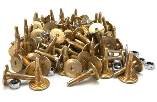 Stud Boy 1.080" Power Point Push-Through Studs w/Locknuts 96 Pack (2025-P3)