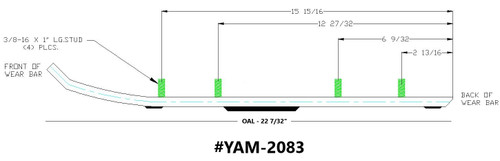 Stud Boy Super Stock 4" Carbide Wear Bars (YAM-R2083-40)