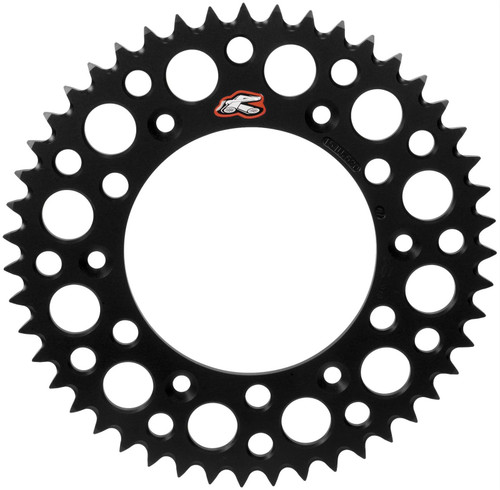 Renthal Ultralight Aluminum Rear Sprocket Black 48 Tooth (224U-520-48GPBK)