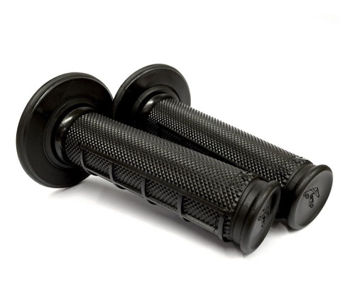 Renthal Ultra Tacky Dual Compound 1/2 Waffle Black Grips (G197)