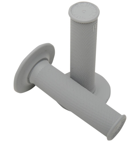 Renthal Full Diamond Single Compound MX Grips Soft Light Gray (G089)