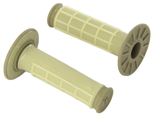 Renthal Dual Compound Diamond 1/2 Waffle Natural Gum Grips (G165)