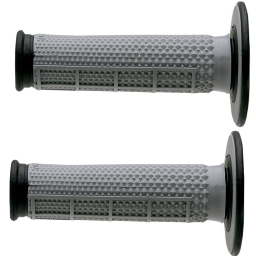 Renthal Dual Compound Tapered 1/2 Waffle Gray/Black Grips (G154)