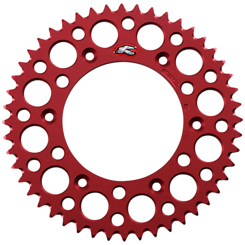 Renthal Ultralight Aluminum Rear Sprocket Red 48 Tooth (154U-520-48GRRD)