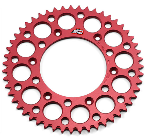 Renthal Ultralight Aluminum Red Rear Sprocket 51 Tooth (154U-520-51GRRD)